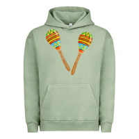 Pigment Oil Green maracas fa element Urban Hoodie - FaDigitalArtStudio