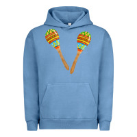Pigment Pebble Blue maracas fa element Urban Hoodie - FaDigitalArtStudio