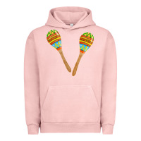 Pigment Salmon maracas fa element Urban Hoodie - FaDigitalArtStudio
