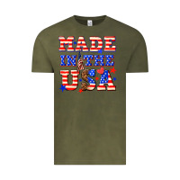 Vintage Olive made in the usa Vintage Tee - NancyCooperArtShop
