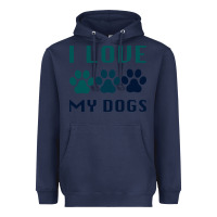 I Love My Dogs Heavyweight Hoodie | Teevron
