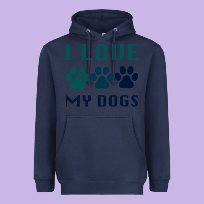 I Love My Dogs Heavyweight Hoodie Designed By Bettercallsaul