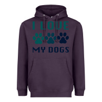 Plum i love my dogs Heavyweight Hoodie - Bettercallsaul
