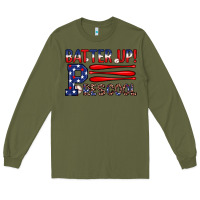 Army Green batter up preschool Long Sleeve Tee - JahusDesignShop