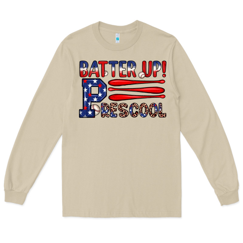 Batter Up Preschool Long Sleeve Tee by JahusDesignShop | Teevron