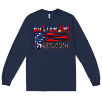 Navy batter up preschool Long Sleeve Tee - JahusDesignShop
