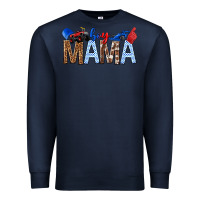 Navy Boy Mama Premium Sweatshirt - texasbilliewilder