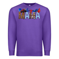 Purple Boy Mama Premium Sweatshirt - texasbilliewilder