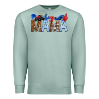 Seafoam Boy Mama Premium Sweatshirt - texasbilliewilder