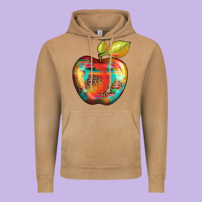 Leopard Turquoise Glitter Serape Vintage Hoodie Designed By Artiststas
