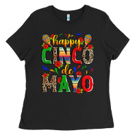 Black happy cinco de mayo Ladies Tee - Zillion Design Studio