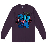 Plum class of 2024 Long Sleeve Tee - MaliasSmallBusiness