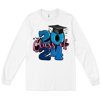 White class of 2024 Long Sleeve Tee - MaliasSmallBusiness