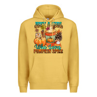 Antique Gold Just a girl who loves pumpkin spice Premium Hoodie - NancyCooperArtShop