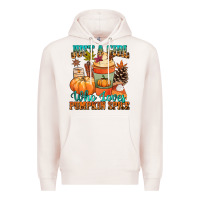 Pale Pink Just a girl who loves pumpkin spice Premium Hoodie - NancyCooperArtShop