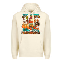 Sandshell Just a girl who loves pumpkin spice Premium Hoodie - NancyCooperArtShop