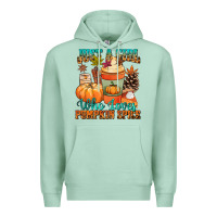 Seafoam Just a girl who loves pumpkin spice Premium Hoodie - NancyCooperArtShop