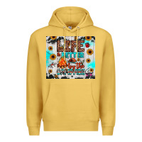 Antique Gold life is better by the campfire Premium Hoodie - JahusDesignShop
