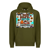 Army Green life is better by the campfire Premium Hoodie - JahusDesignShop