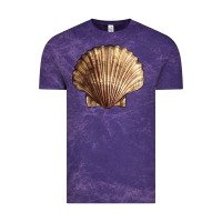 Cloud Purple Japanese Scallop Shell Vintage Tee - LillyAllenDesigns
