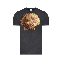 Vintage Black Japanese Scallop Shell Vintage Tee - LillyAllenDesigns