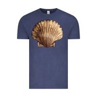 Vintage Denim Japanese Scallop Shell Vintage Tee - LillyAllenDesigns