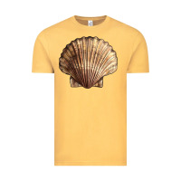 Vintage Mustard Japanese Scallop Shell Vintage Tee - LillyAllenDesigns