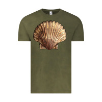 Vintage Olive Japanese Scallop Shell Vintage Tee - LillyAllenDesigns