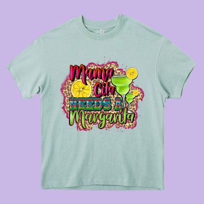Mama Cita Needs A Margarita Heavy Core Tee Designed By Cts Tumbler Store