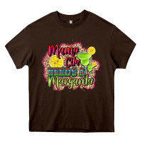 Chocolate Brown mama cita needs a margarita Heavy Core Tee - CTS Tumbler Store