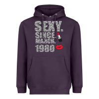 Plum Sexy Since March 1980 Heavyweight Hoodie - Bettercallsaul