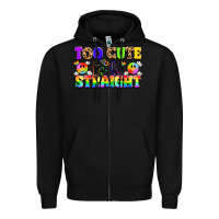 Black cute and colorful pride message Zipper Hoodie - LillyAllenDesigns