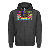 Charcoal Heather cute and colorful pride message Zipper Hoodie - LillyAllenDesigns