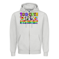 Dove Grey cute and colorful pride message Zipper Hoodie - LillyAllenDesigns