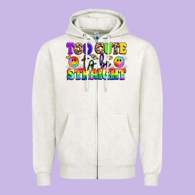 Cute And Colorful Pride Message Zipper Hoodie Designed By Lillyallendesigns