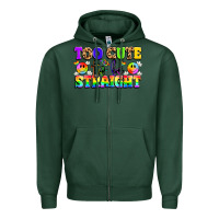 Sports Green cute and colorful pride message Zipper Hoodie - LillyAllenDesigns