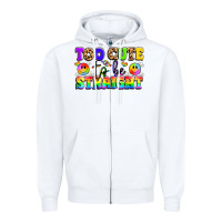 White cute and colorful pride message Zipper Hoodie - LillyAllenDesigns