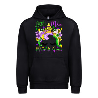 Black little miss mardi gras unicorn  olivia Urban Hoodie - OliviaCreatesArt