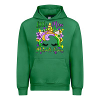 Emerald little miss mardi gras unicorn  olivia Urban Hoodie - OliviaCreatesArt