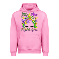 Fuchsia Pink little miss mardi gras unicorn  olivia Urban Hoodie - OliviaCreatesArt