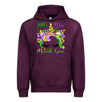 Mauve Wine little miss mardi gras unicorn  olivia Urban Hoodie - OliviaCreatesArt
