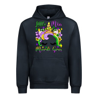 Navy little miss mardi gras unicorn  olivia Urban Hoodie - OliviaCreatesArt