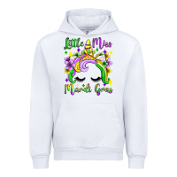 White little miss mardi gras unicorn  olivia Urban Hoodie - OliviaCreatesArt
