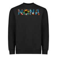 Black nana cowhide sunflower Heavyweight Sweatshirt - Jasminsmagicworld