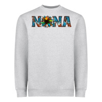 Heather Grey nana cowhide sunflower Heavyweight Sweatshirt - Jasminsmagicworld
