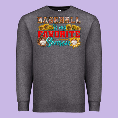 Baseball Is My Favorite Season Premium Sweatshirt Designed By Nancycooperartshop