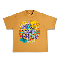 Peanut Butter Here comes the sun Urban Heavy Tee - NancyCooperArtShop