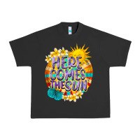 Pigment Black Here comes the sun Urban Heavy Tee - NancyCooperArtShop