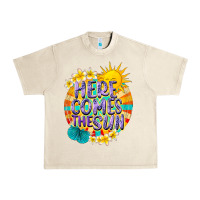 Sandshell Here comes the sun Urban Heavy Tee - NancyCooperArtShop