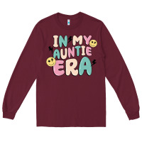 Burgundy in my auntie era Long Sleeve Tee - MaliasSmallBusiness